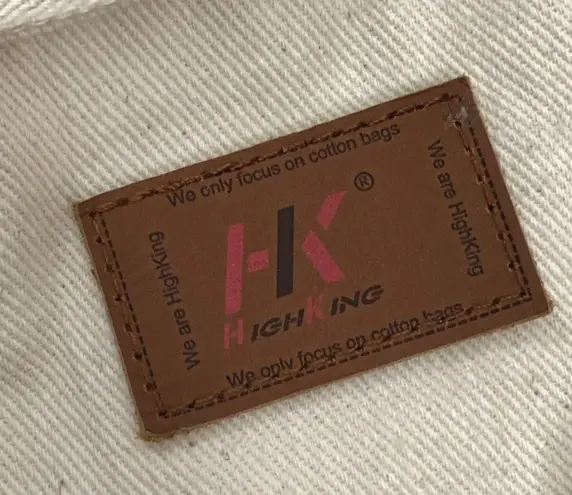 HighKing Cotton Source Direct Las Vegas Luggage Look Zip Up Top Tote Bag 18”x15”