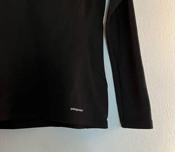 Patagonia  Women's Capilene Thermal Weight Zip-Neck in Black Sz S EUC Outdoors