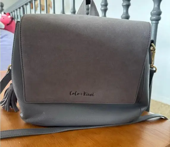 Coco and Kiwi Convertible Mini Austin Satchel in Dusk Gray