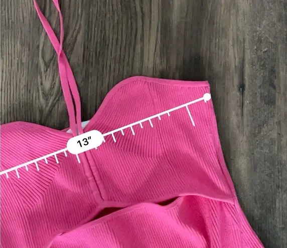 Jonathan Simkhai pippa halter mini dress in azalea Size XL