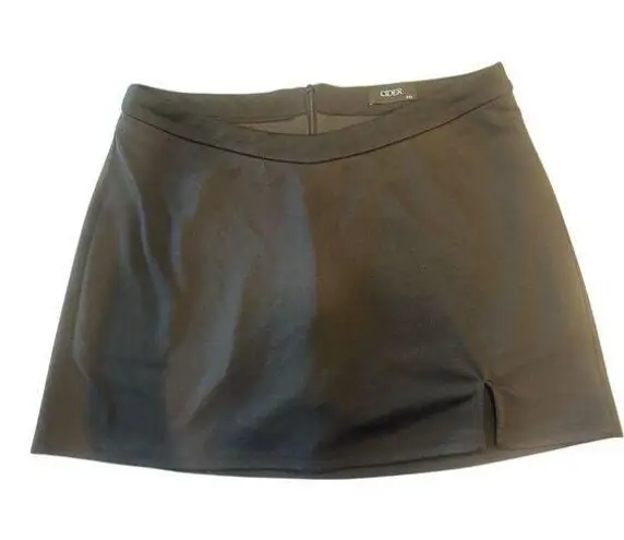 Cider Women's Black Wrap Skort 1XL Casual Front Slit