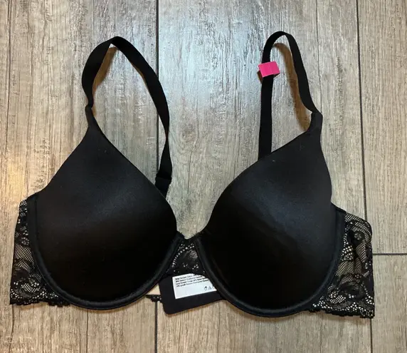 NWT Self Expressions by Maidenform Black Lace Trim Underwire Bra 36D Size undefined
