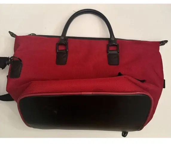 Atlantic Travel Bag Red Luggage Shoulder Tote *NO Lock With Keys