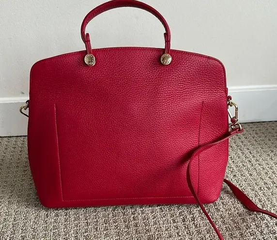 Furla Italian leather Red Handbag