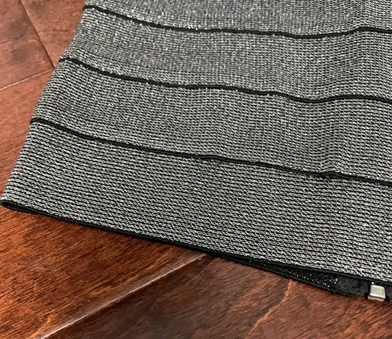 G by Guess NWT Metallic Silver Varina Bandage Skirt Small