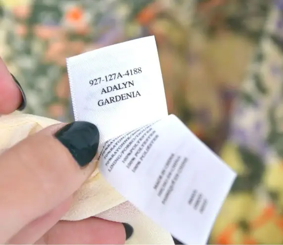 Rails Adalyn Ruffle Midi Dress Floral Yellow Green Tiered Women's S