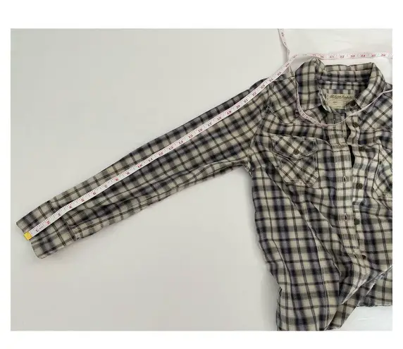 ALLSAINTS Spitalfields Parson Button Down Plaid Women Shirt Size 8 Western Rodeo