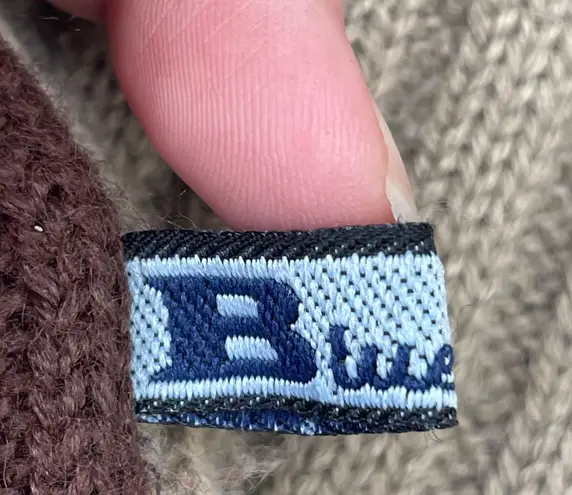 Blue 2 Vintage Dragon Brown Ribbed Zip Up Sweater