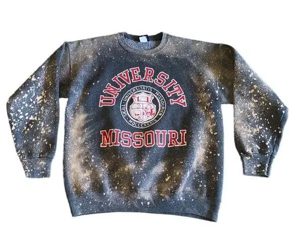 Jansport VTG  University of Missouri MU One of a Kind Bleached Sweatshirt - Image 1