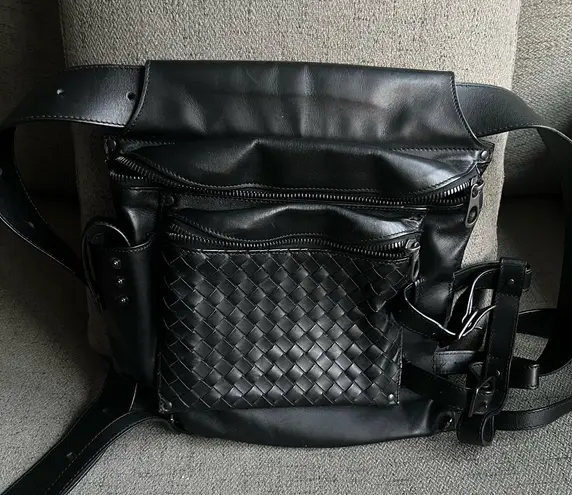 Bottega Veneta leather belt bag motorcycle