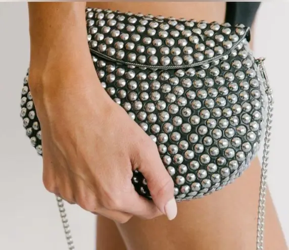 NEW RAMLA The Rockstar Mosaic Handbag. Seen on Selling Sunet Black