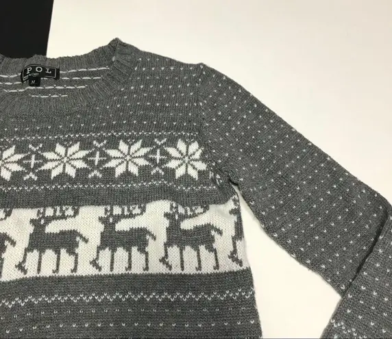 grey and white deer Crewneck sweater M Size M