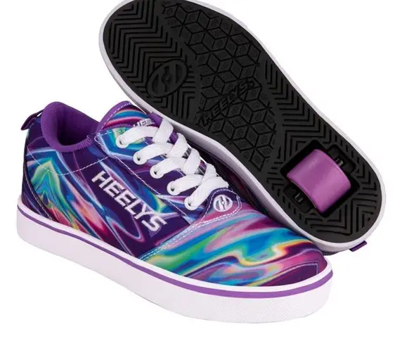 Heely’s Women’s Multicolor Pro 20 Prints Skate Sneakers Shoes Size 7/ Youth 6 Purple