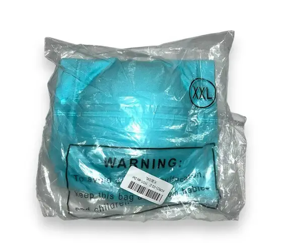 Boutique Womens Bandeau Strapless Bra Removeable Padding Stretchy Teal Blue XXL