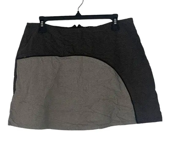 Texture Women's Size Medium Grey Corduroy Organic Cotton Skirt Gray