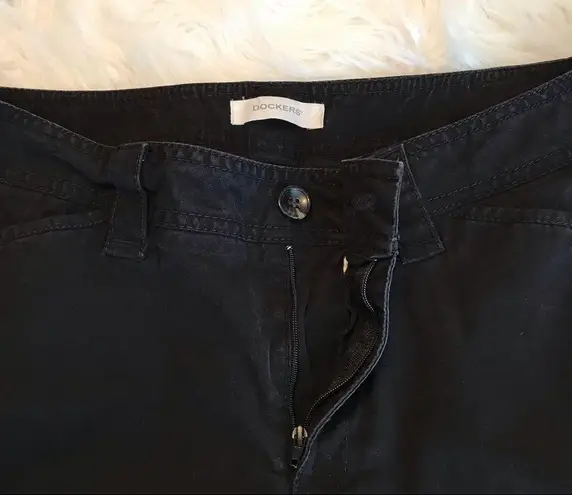 Dockers black zip up pants 14 M