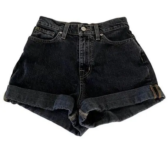 Urban Outfitters BDG  Mom High Rise Denim Shorts in Black size 25