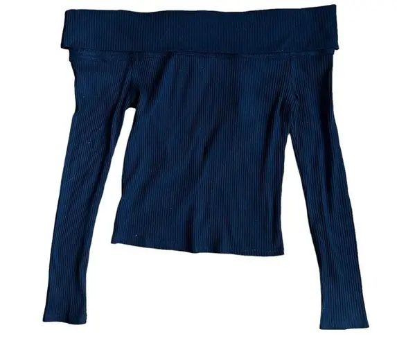 Showpo. Emory Park Black Off the shoulder top Women’s size small NWOT