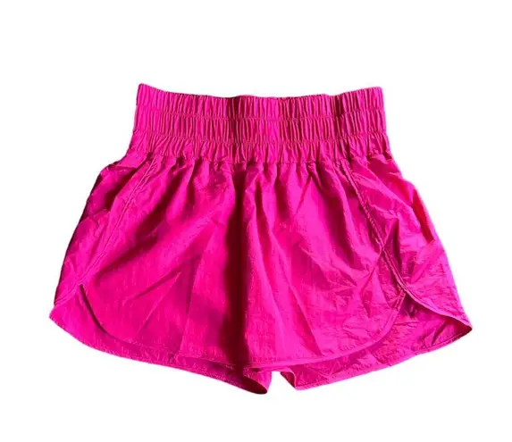 Halara NEW  Barbie Pink High Waisted Dolphin Hem Casual Shorts Lined