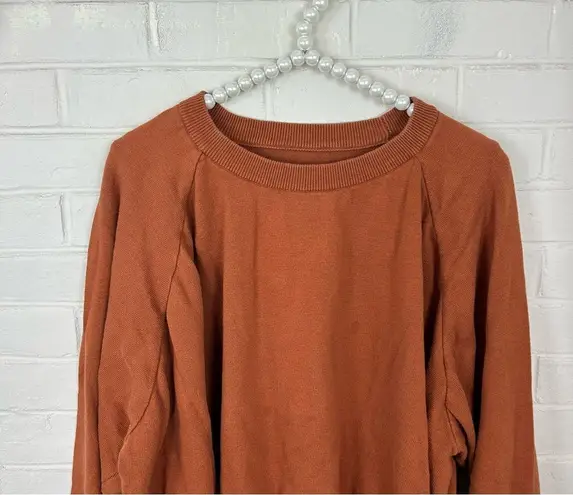 Christy Dawn Rust Burnt Orange Knit Sonny Sweater Size XL