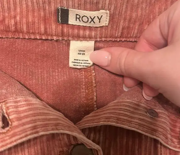 Roxy Front Button Corduroy Skirt