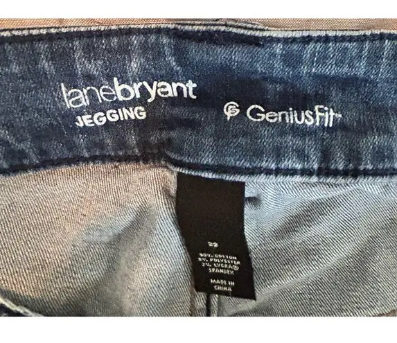 Lane Bryant  Women's Genius Fit Blue Jean Jegging Sz 22