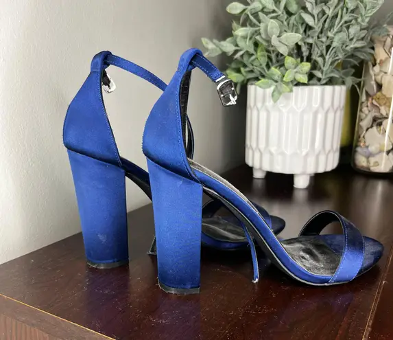 Lulus Blue Open Toed Heels