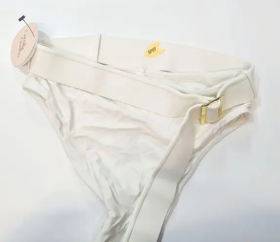Camila Coelho Catarina High Waist Bottom in Creme