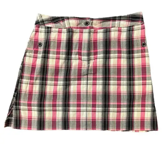 IZOD Women’s XGF Plaid Golf Skirt Skort Size 6