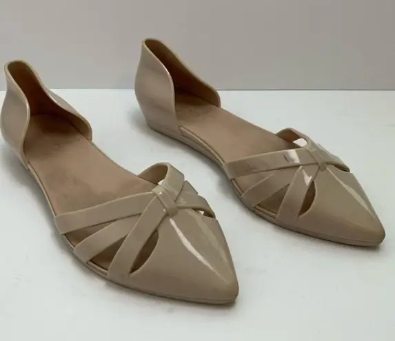 ALDO  Tan Bow Pointed Toe Flats Size 7.5