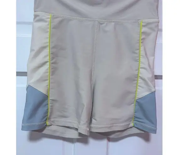 The Upside Pastel Panelled Mini Spin Shorts Size 8 Blue