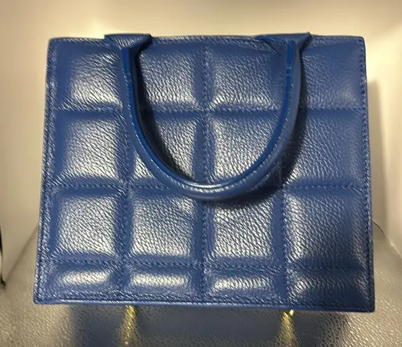 BORSEIN – PELLE genuine leather made in Italy. Absolutely gorgeous blue blue.