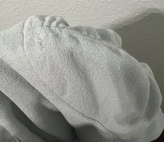 Moschino Vintage Cheap and Chic Light Wool Rouche Sleeve Crop Blazer 90s US 8