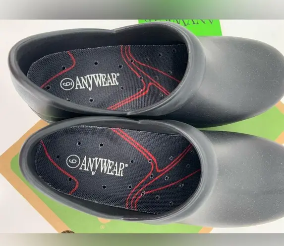 Anywear Black Work Clogs Size 6 Womens Size 4 Mens