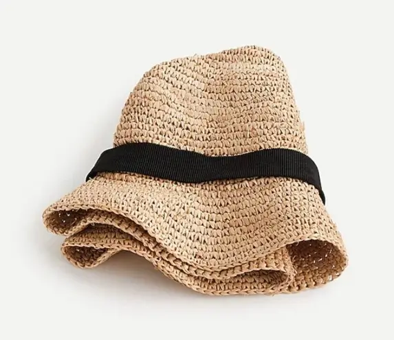 J.Crew J.‎ Crew Natural Packable Straw Hat Size S/M
Style F1722 New without tags