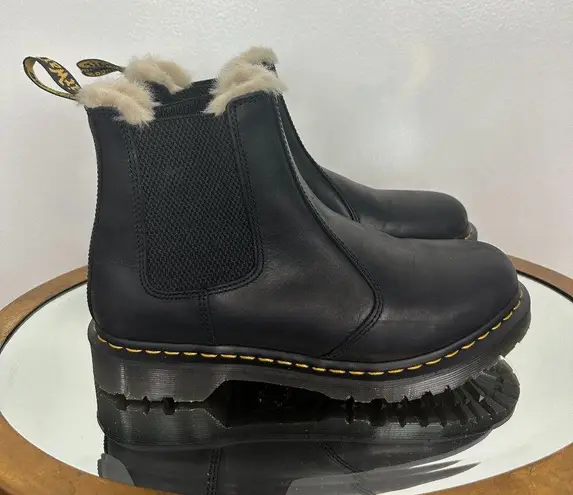 Dr. Martens  2976 Faux Shearling Chelsea Boot in Black Wyoming Size US 11