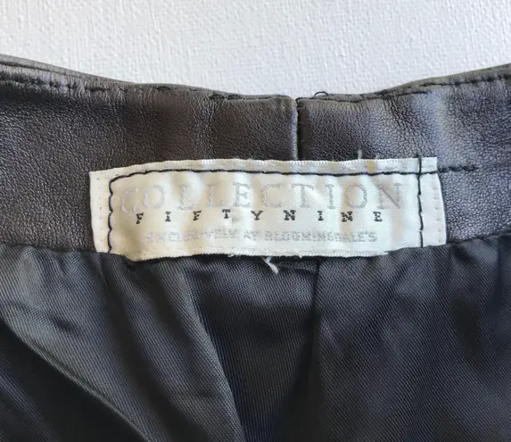 Bloomingdales Black Leather Pants