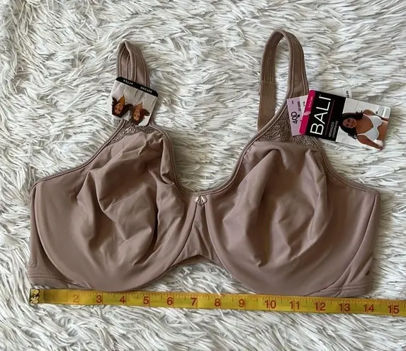 Bali Passion for Comfort Seamless Underwire Minimizer Bra 3385 Toffee size 40D