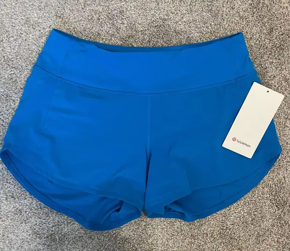 Lululemon speed up shorts blue