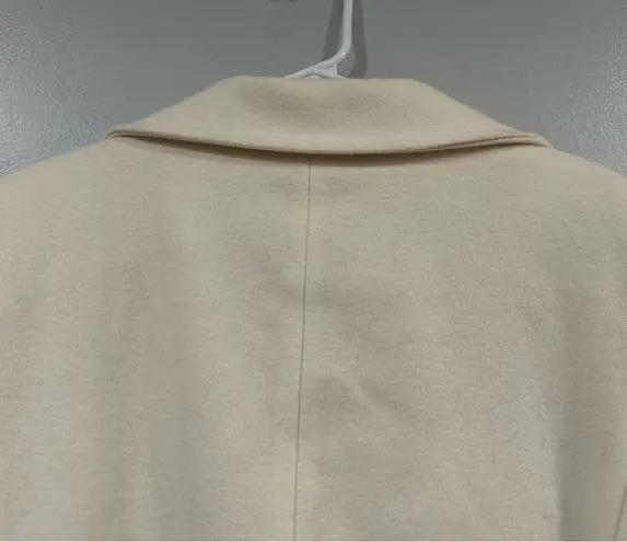 Fleurette Ari Double Breasted Wool Coat in Parchment 14