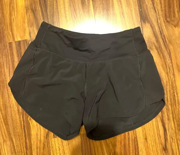 Lululemon Speed Up High Rise Lined Short 4” Black