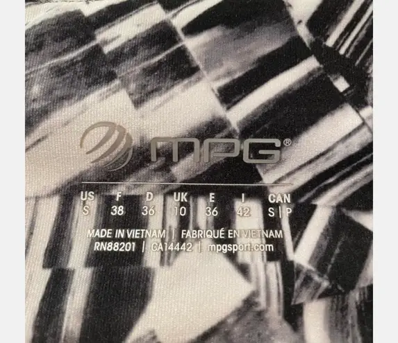 MPG Sport MPG Sz S Awesome Activewear Leggings Black & White Cool Print