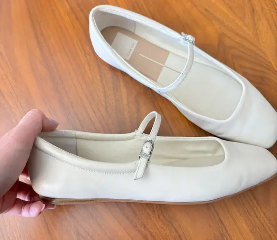 Ballet Flat White Size 8