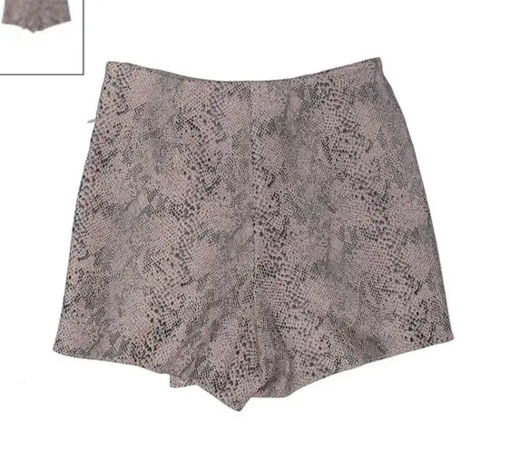 ZARA Faux Snake Skin Skort