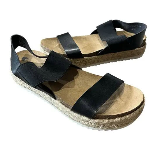 Big Buddha  Sandals Women’s Size 9 Black Jute Platform Open Toe Chunky Shoes - Image 11