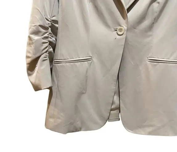 Peace of Cloth Blazer Jacket Tan Size 6