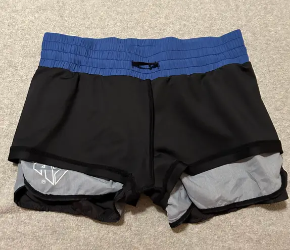 Rebel Athletics Cheer Athletics Shorts By Rebel Athletic Size Adult Small Black Blue Lined