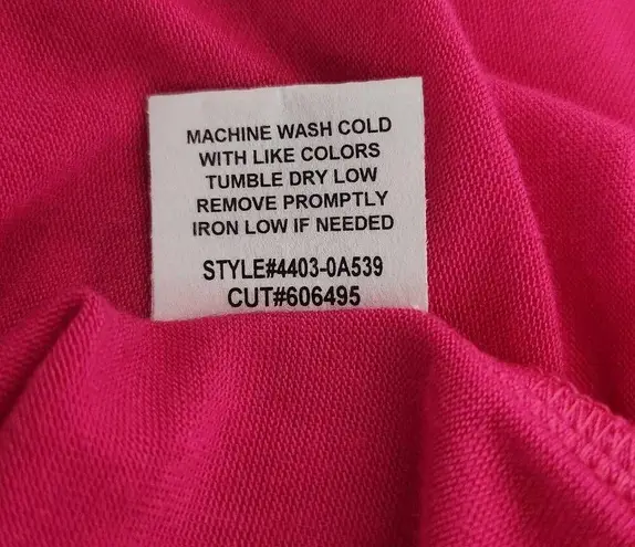 cha cha vente Hot Pink Draped Knit Dress NWT Size XL Fuchsia Wedding Guest Dress