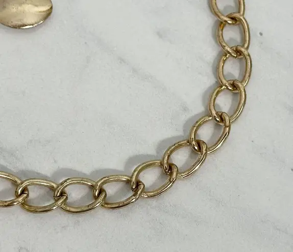 The Bar Gold Tone Metal Chain Link Belt OS One Size