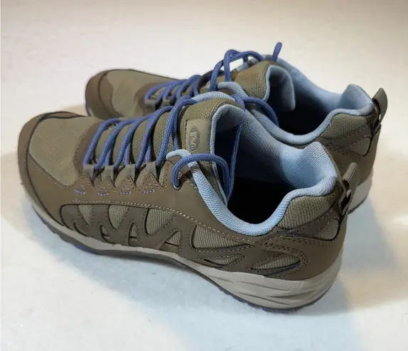 Merrell Moab Ventilator Hiking Shoes Women Brown Blue Lace Up Athletic Sneakers